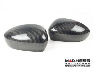 Alfa Romeo 4C Mirror Covers - Carbon Fiber - Full Replacements